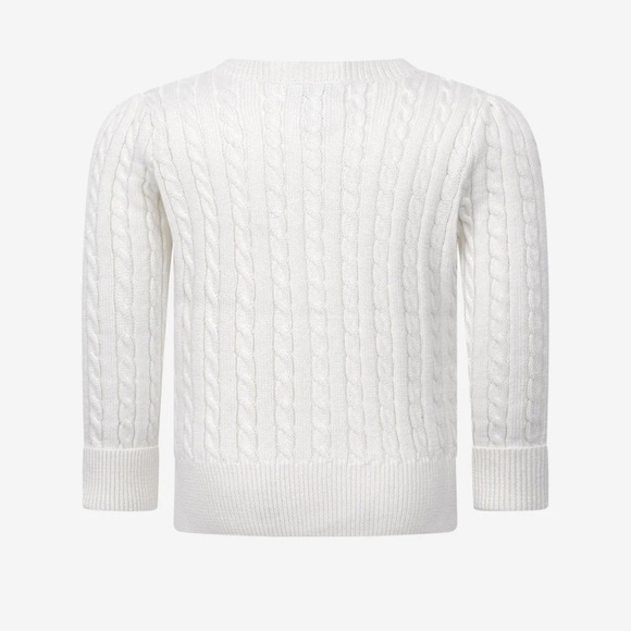 Authentic Polo by Ralph Lauren White Cable Knit Cardigan - Picture 9 of 11